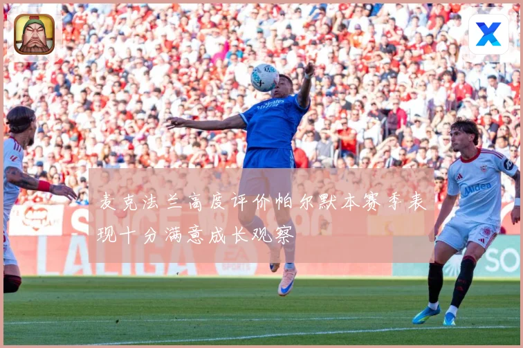 麦克法兰高度评价帕尔默本赛季表现十分满意成长观察